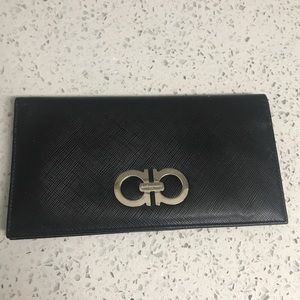 Salvatore Ferragamo black leather wallet